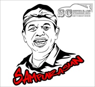 (NEW) siluwet wajah KDM KANG DEDI MULYADI mobil stiker cutting sticker cod cocok di aplikasikan ke B
