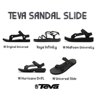 Teva Sandals All Black Slippers Roman Shoes Basic Thick-Soled Waterproof Rubber 5 Choose 1 Women's [ACS]