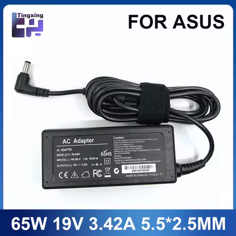 19V 3.42A 65W 5.5*2.5mm AC Laptop Charger Adapter For ASUS X550C A450C Y481C V85 A52F X450 X450L X55