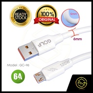 【ORIGINAL】GOLF GC-98 5A Super Flash Charge QC 3.0 Type-C USB Cable 120W