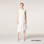 VICKTEERUT (ราคาปกติ 9900-.) Re-Edition Sleeveless Shirt Collar Dress เดรสแขนกุด ปกเชิ้ต