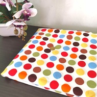 Quality Thick Cotton Fabric Crafting Cloth Kain Fabric Colourful Polka Dots 1