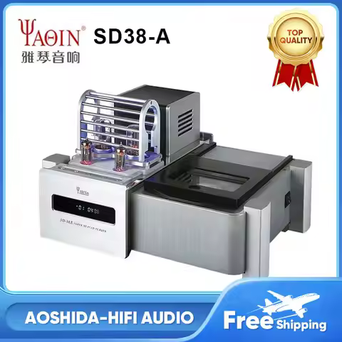Yaqin SD-38A Tube CD Player HIFI 6SN7 Lamp Turner CD Player Hi-res Vacuum Electronic Tube Amplifier 