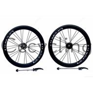 litepro 349 Disc Brakeset Wheelset Folding Bike Wheelset 100x135mm Quick Release Wheelset 16 inch Wheel set