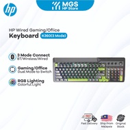 HP K360 3 Modes Office/Gaming Keyboard Bluetooth Wireless Wired Quiet Key RGB Lighting Keyboard