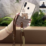 Back Cover Cute Phone Case For Samsung Galaxy A60/M40 TPU Diagonal Crossbody Soft case Waterproof La