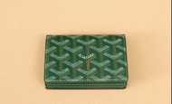 Brand New✨GOYARD Card Holder Green Monogram Flip-Top Card Holder, Unisex, Green