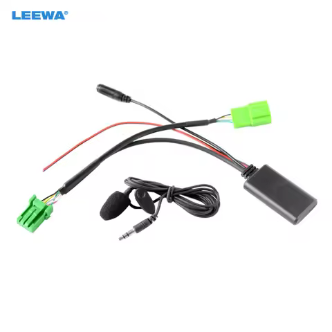 LEEWA Car Wireless Bluetooth Module Music 12Pin AUX Adapter For Jaguar Land Rover Range Rover/Evoque