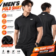 CLEARANCE READY STOK Baju Sukan Lelaki Berkolar Lengan Pendek Tshirt Sukan Lelaki Dewasa Polyster Co