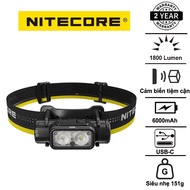 NITECORE NU53 head torch, 1800 lumens, 175m range, 21700 6000mAh battery, USB-C fast charging