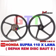 VELG RACING HONDA SUPRA X LAMA 100 BAUT DISC DEPAN LUBANG 5.