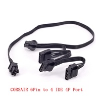Corsair PCIe 6Pin to 4 IDE Molex 4Pin Power Supply Cable for CX450M CX650MX CX750M