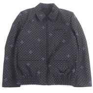 Excellent condition LOUIS VUITTON 23SS Jet Pocket Jacket with Damier Cloth and LV Logo Hardware, Gra