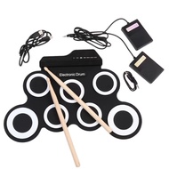 Portable Electronic Drum Digital USB 7 Pads Roll up Drum Set Silicone Electric