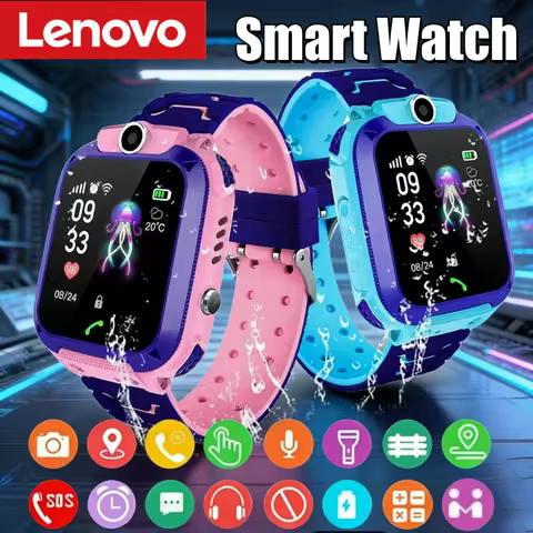 Lenovo Kids 4G Smart Watch Sim Card Call SOS GPS Location Child Smart Watch Camera Waterproof Watch 