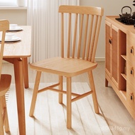 Chair Log Style Dining Table Desk Study Back Chair Restaurant Medieval Windsor Chair Solid Wood Dini