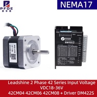 NEMA17 Stepper Motor Sets 42CM04 42CM06 42CM08 + Driver DM422S Leadshine 2 Phase 42 Series Input Vol