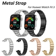 Metal Strap For Huawei Watch Fit 3 Replacement Bracelet Metal Stainless Steel  Wristband For Smart Watch Huawei Watch Fit3