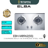 ELBA 2 Burners Built-in Stainless Steel Hob EBH-M8962(SS) - Safety Valve (Flame Failure Device), (5.
