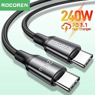 Rocoren 3m 240W 100W USB C to USB Type C Cable PD 3.1 100W Fast Charging Charger Cable for MacBook P
