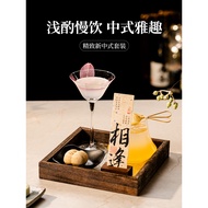 New Chinese Tea Tray Chinese Snack Table Afternoon Tea Snack Rack Cafe Hotel Business Tea Break Tabl