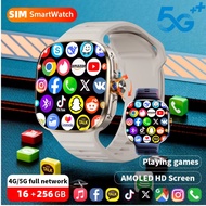 New 5G SIM Card Slot Smart Watch 2.4-inch Larger Amoled Screen Smart Watch With 190 ° Rotating Camer