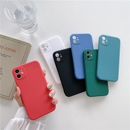 OPPO A3S A7 A5S A12 A12E A5 A9 2020 Straight Side Phone Case Camera Protection Phone Case Solid Color Mobile Phone Case