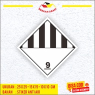 K3 Sticker Label Symbol B3 CLASS 9 Miscellaneous Hazardous Material