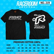 Kaus-T RACEROOM Hitam Kaus-T No Biased Kapas100 Rays-219 kapas