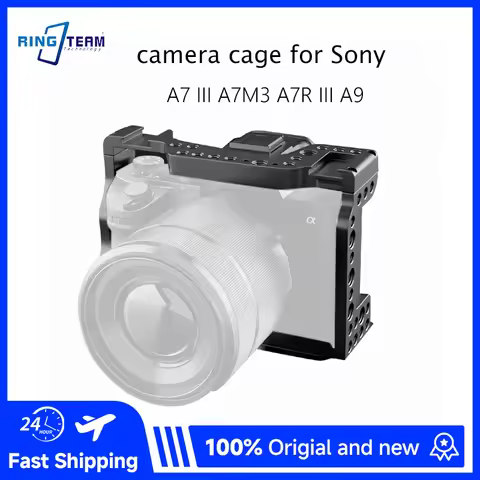 Camera Cage for Sony A7 III A7III A7RIII A7M3 A7R3 A7M2 A7R2 A9 Aluminum Alloy Rabbit Cage with Cold