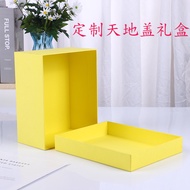 KY-D Lid and Base Box Factory Customized Flowers Yellow Scarf Tie Magnet Flip Box Mid-Autumn Moon Cake Gift Gift Box IQW