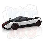 Pagani Zonda Jet Black Paper Model