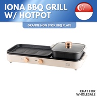 IONA Tabletop BBQ Grill With Yuan Yang Hotpot