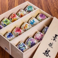 日本製美濃燒和藍水彩花家用花卉陶瓷餐具米飯碗湯碗節日送禮盒裝