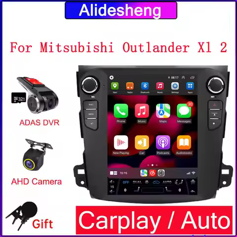 For Mitsubishi Outlander Xl 2 2008-2011 Tesla style Screen Android 13 Carplay Car Radio Multimedia P