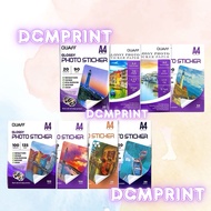 QUAFF Photo Sticker A4 Size Glossy Sticker Paper 90gsm -100gsm- 135gsm
