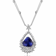 RIO Tanzanite Diamond Necklace 18K White Gold