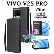 NEW VIVO V25 PRO LEATHER FLIP CASE - FLIP COVER WALLET CASING-WALLET LEATHER CASE FLIP BOOK COVER FL