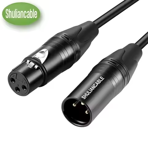 SHULIANCABLE Microphone XLR Cable, XLR Male to Female, Microphone Cable for Amplifier, Mixer, Speake