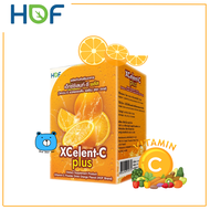 HOF XCELENT-C PLUS 1000MG ฮอฟ เอ็กซ์ซีเลนท์-ซี พลัส (ผลิตภัณฑ์เสริมอาหาร) วิตามินซี ชนิดผงชงดื่ม #รส