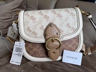 Coach Beat Saddle Bag glovetanned leather/canvas