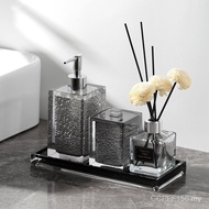 High-value Sub-bottling Three-Four Hotel Washbasin Toilet Holder Press Bottle E0PB Piece Set Hand Sa