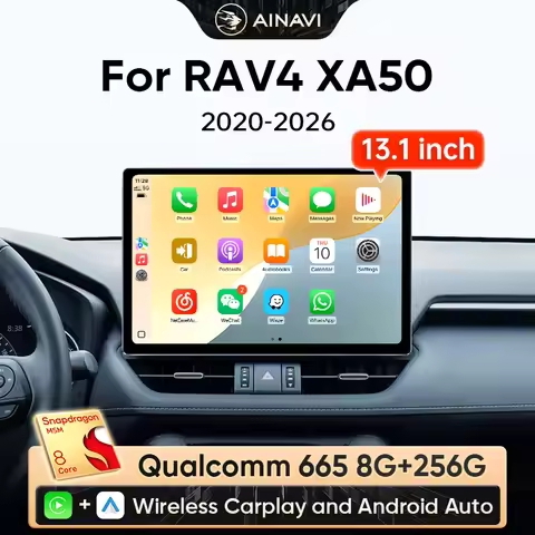 Ainavi 13.1 Car Multimedia For Toyota RAV4 2020 2021 2022 2023 2024 XA50 Android Auto Wireless Carpl