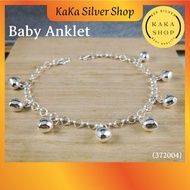 Original 925 Silver Baby Anklet 8 Love Bell For Kids (1 PCS) | Gelang Kaki 8 Loceng Budak Perak 925 