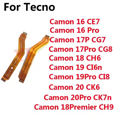 30PCS For Tecno Camon 18 Premier CH9 Motherboard Main Board Connector USB Board LCD Flex Cable Repai