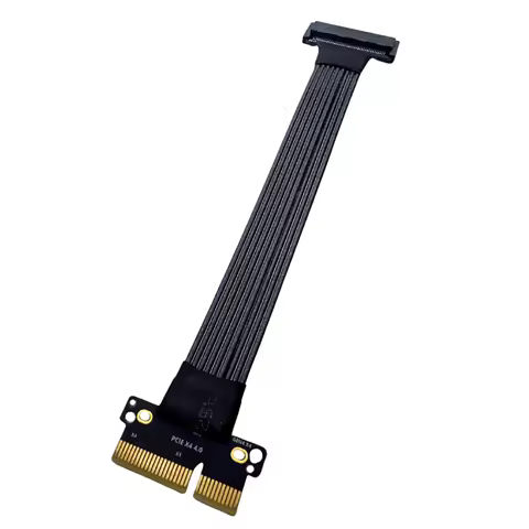 PCI Express Riser Cable PCIE4.0 X4 to U.2 U.3 SSD GEN4 4x Silver Plated Adapter Cable High Speed PCI