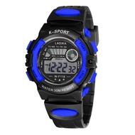 Lasika Jam Tangan Digital Pelbagai warna Mempunyai Lampu EL Dan Tahan Air 30 Meter W-F118