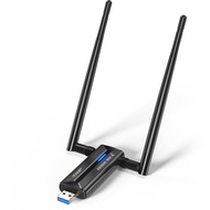 EDUP 3000Mbps WiFi 6E การ์ดเครือข่ายไร้สาย USB 3.0 WiFi Adapter Tri-Band 2.4/5/6G เสาอากาศรับสัญญาณ