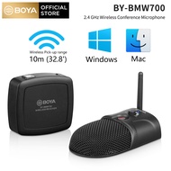 BOYA BY-BMW700 2.4GHz Wireless Conference Microphone Compatible Can be connected to Desktopor Laptop Computer with 360° Pick Up Range USB wireless receiver Ideal for Video Conference, Seminars,Corporate Events
