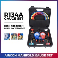 R134a Car Aircon Manifold Gauge Set Freon Pressure Gauge R12/R22/ R401a/R502 AC Manifold Gauge
